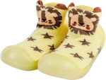 Фотография товара Ботиночки носочки детские Amarobaby First Step Animals желтые, с дышащей подошвой, размер 23