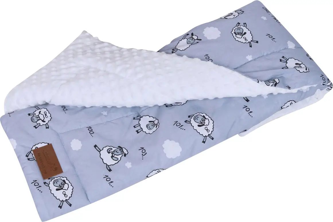 Плед AmaroBaby Exclusive Original Collection 101 Барашек  хлопок/minky, перкаль софт