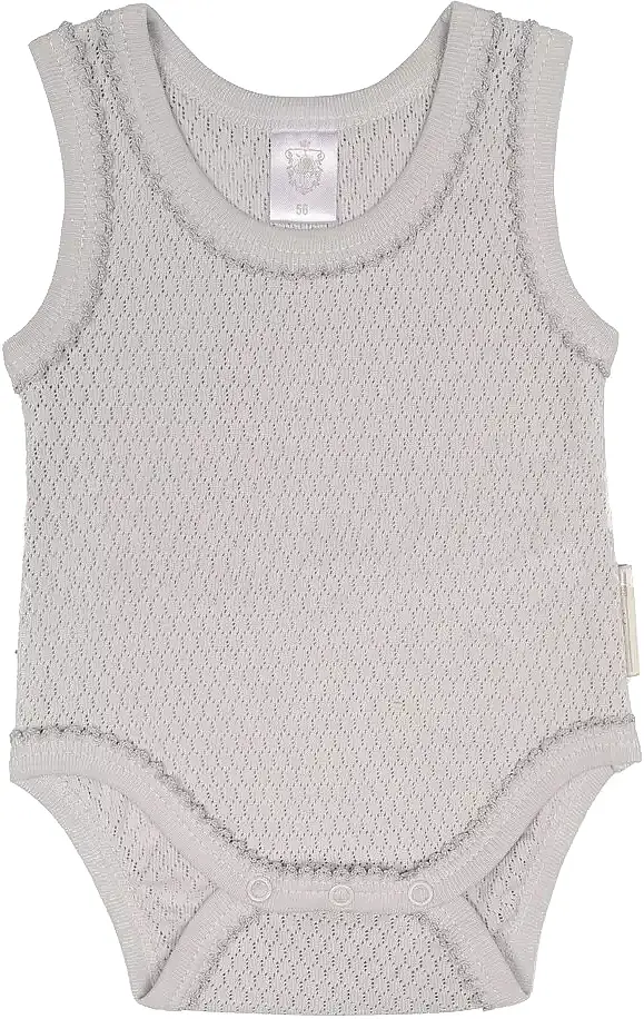 Боди - майка Наследник Выжанова серо-голубой, 56-36