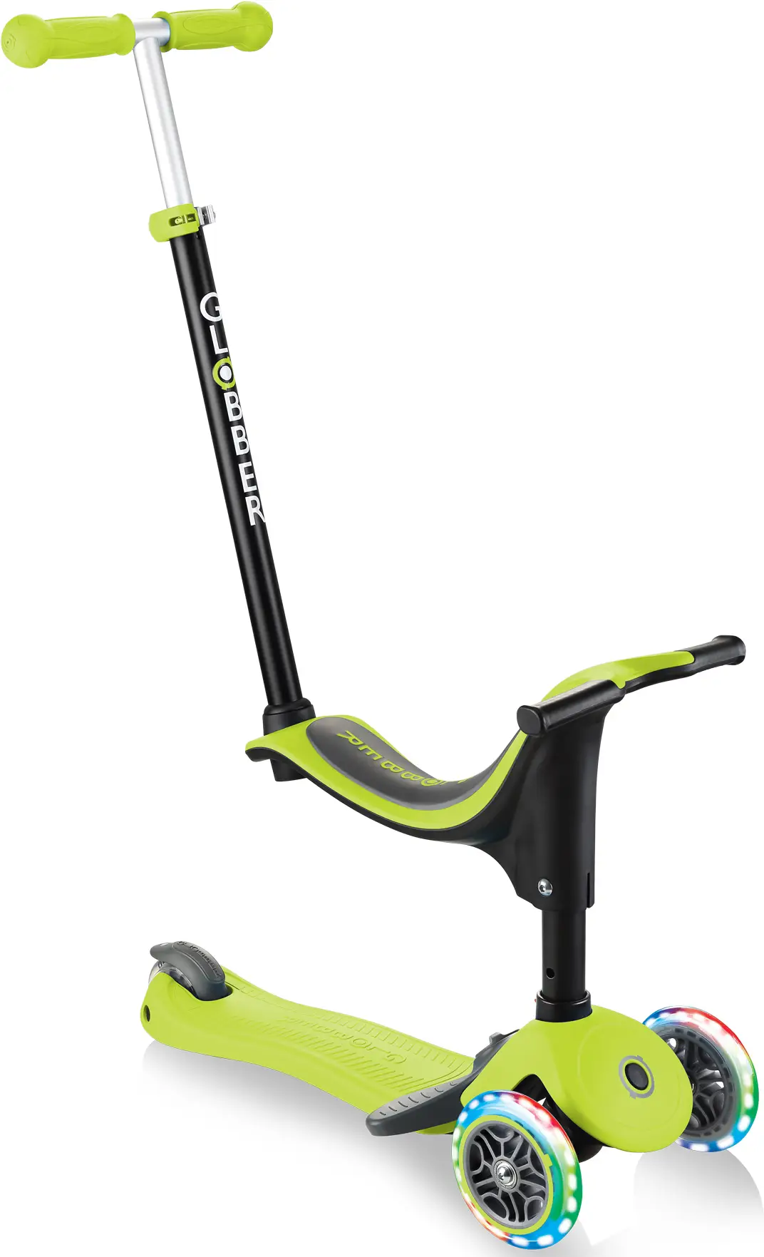 Самокат Globber GO UP SPORTY PLUS LIGHTS (2022) зеленый