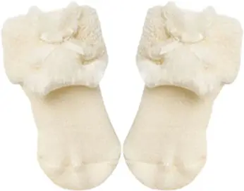 Носочки махровые Little Star Мишка мех 3-6 месяцев