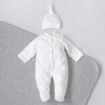 Фотография товара Комбинезон слип с шапочкой KiDi Узелок молочный 50-56 см