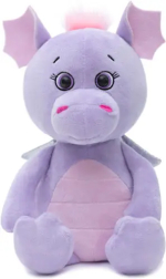 Фотография товара Игрушка мягконабивная Дракоша Uno Символ года 2024, Kult of Toys, сиреневый, 25 см