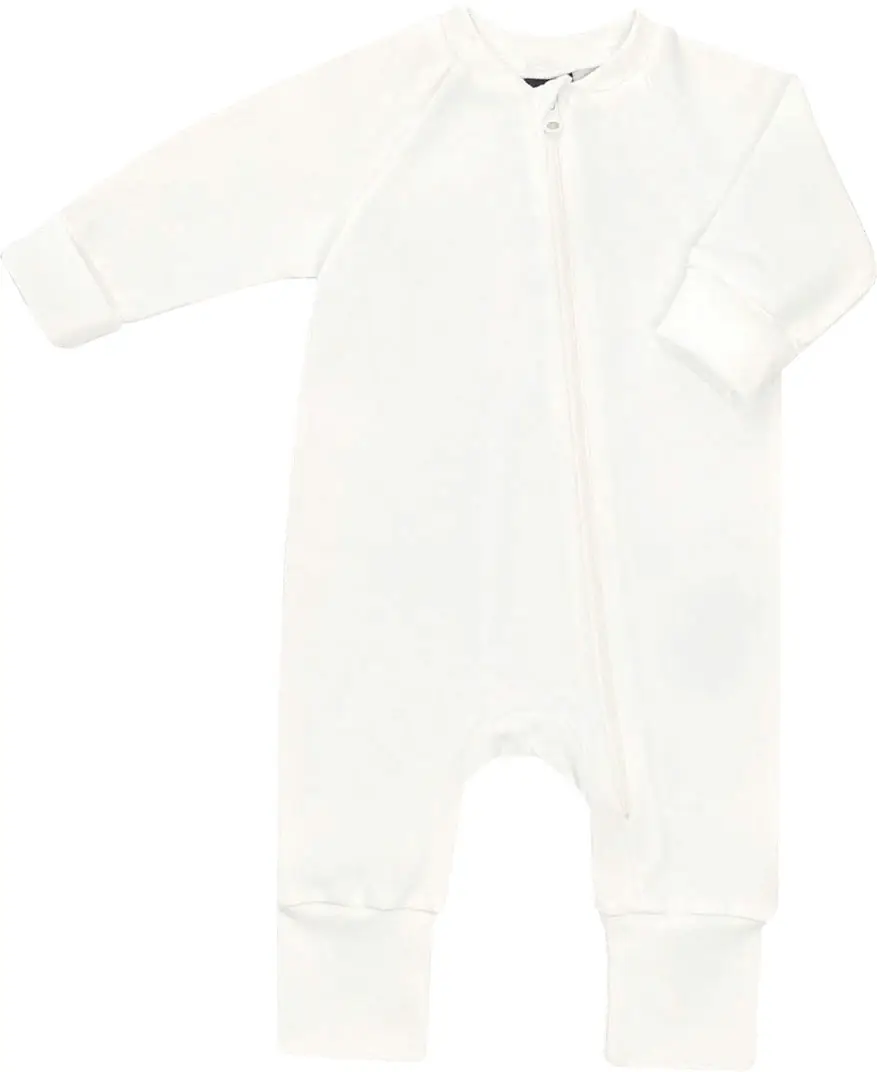 Комбинезон на манжетах Mjolk Sleep and Play Экрю, р. 62, с рукавом реглан
