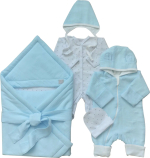 Фотография товара Комплект на выписку голубой, Bunnyphant, 0317