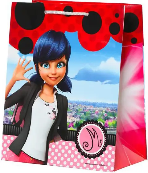 Пакет подарочный Леди Баг и Супер-Кот, Маринет, 18х22,3х10 см, 7041704