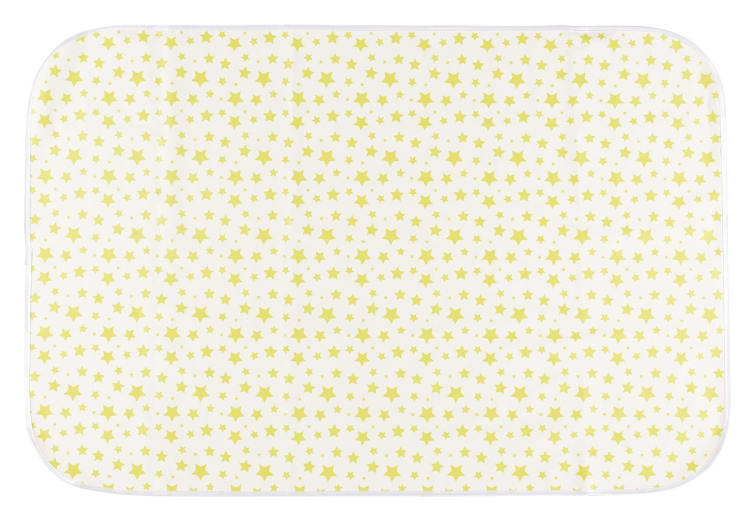 Клеёнка-наматрасник с резинками-держателями "Фисташковые звезды" 68 *100 см