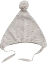 Шапочка вязаная Olivia knits Pom-Pom Гномик Серый циркон 42 см Шапочка вязаная Olivia knits Pom-Pom Гномик Серый циркон 42 см