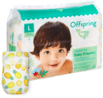 Фотография товара Подгузники Offspring, L 9-13 кг, 36 шт,  расцветка Ананасы