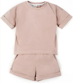 Фотография товара Костюм детский Amarobaby Jump футболка, шорты, бежевый, размер 98-104