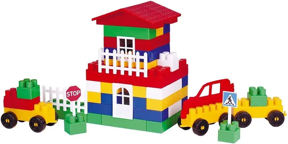 Конструктор Техно №2 100 элементов, 15х15х50 см