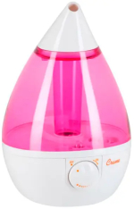 Фотография товара Увлажнитель воздуха ультразвуковой, Crane EE-5301TP "КАПЛЯ", бело-розовый