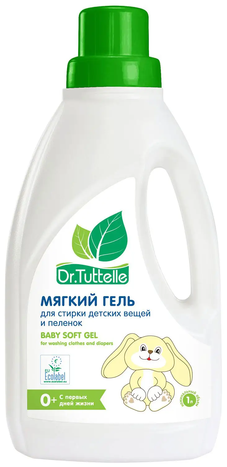 Мягкий гель для стирки детских вещей и пеленок Dr.Tuttelle 1000 мл