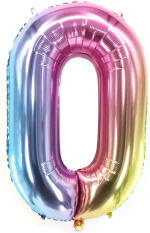 Фотография товара Шар Страна Карнавалия фольгированный цифра 0, 40"