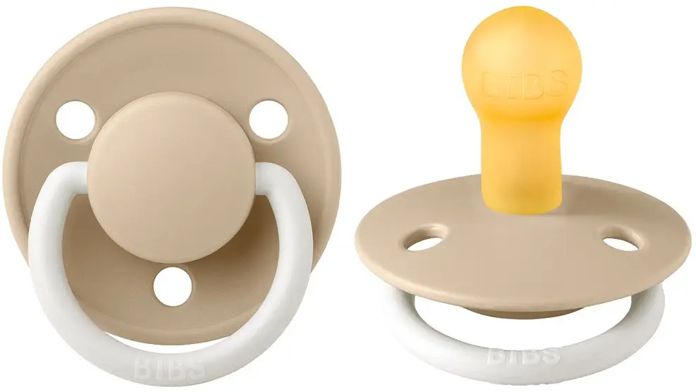 Пустышка Bibs De Lux Latex Vanilla Glow 0-6 месяцев