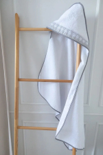 Фотография товара Пеленка Lappetti "Кружева" с уголком серая