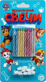 Фотография товара Набор свечей Страна Карнавалия незадуваемые для торта, щенячий патруль