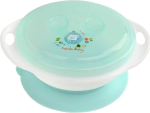 Фотография товара Тарелка Pituso детская на присоске с крышкой, 270 мл, мятная