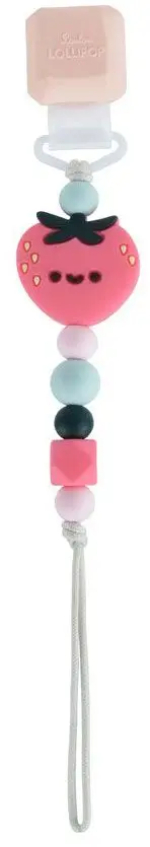 Фотография товара Держатель для пустышки LOLLIPOP Клубника Darling clip – Strawberry