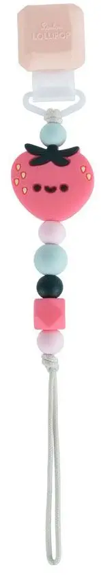 Держатель для пустышки LOLLIPOP Клубника Darling clip – Strawberry