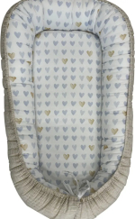 Фотография товара Подушка-гнездышко Мышки на облачке, цвет кофейный