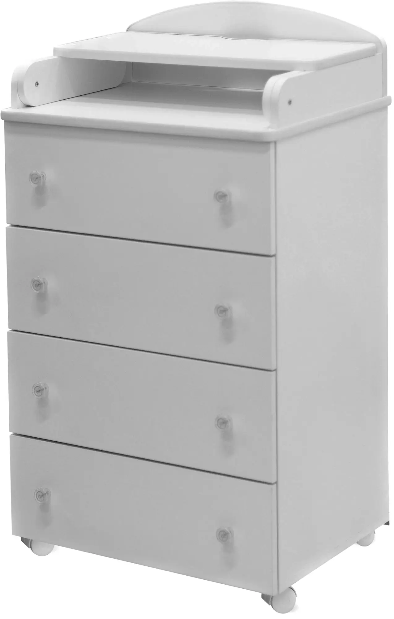 Комод Loona Lupine 600/4 с откидной пеленальной доской, серый