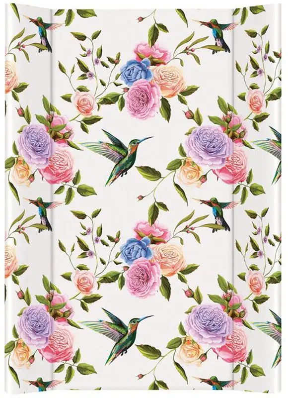 Матрац пеленальный Ceba Baby 70 см мягкий без изголовья Flora & Fauna Flores