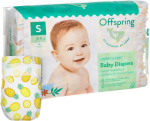 Фотография товара Подгузники Offspring, размер S, 3-6 кг, 48 шт, расцветка Ананасы