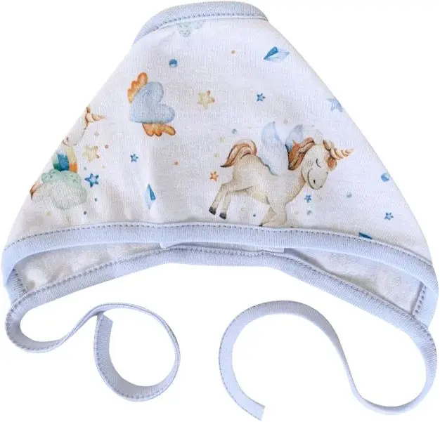 Чепчик Little Star Малыш единорог голубой 40 см
