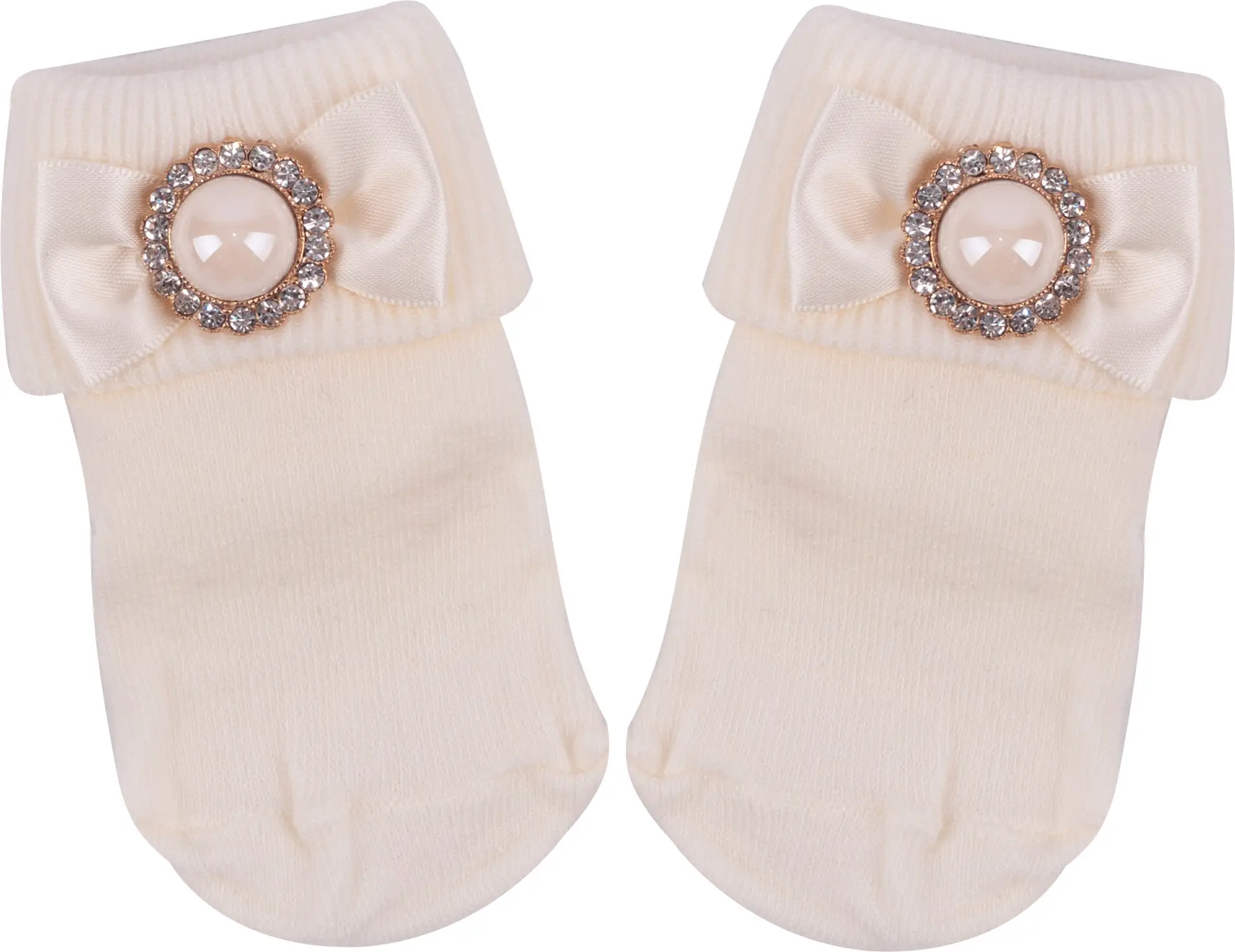 Носочки Little Star трикотажные Lacksher крем 6-12 месяцев