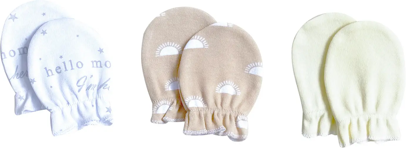 Рукавички-антицарапки Mjolk Солнышки/Hello mommy/Light Yellow