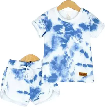 Детский комплект Тай дай, футболка и шорты, синий, р. 110, КД359/5-К