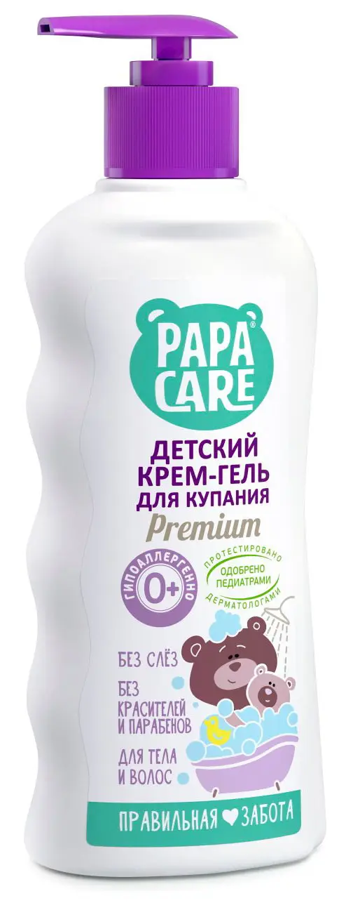 Детский крем-гель для купания, Papa Care 250 мл