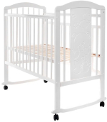 Фотография товара Кровать детская Pituso Noli Мишутка колесо-качалка, белый