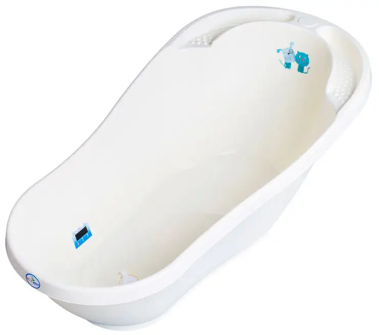 Ванночка Tega Baby Dog and Cat со сливом, желтый 92 см