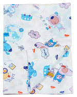 Фотография товара Пеленка ситцевая Amarobaby Emotion Почта голубой