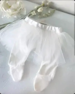 Ползунки с юбочкой Fleole молочный 56 см