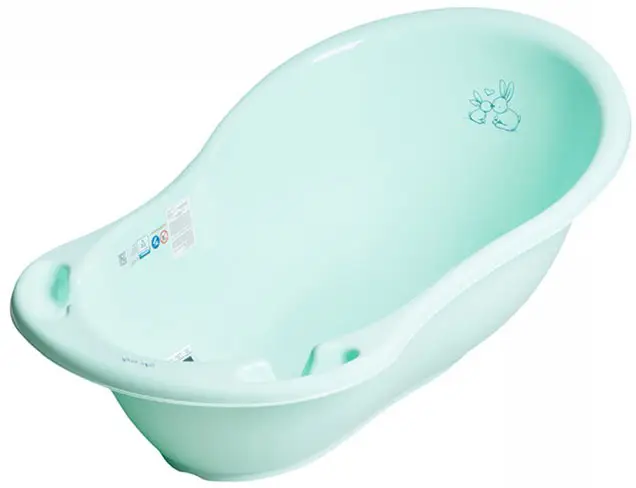 Ванночка Tega Baby Little Bunnies Кролики мятный 86 cм