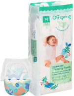 Фотография товара Трусики-подгузники Offspring, размер M, 6-11 кг, 42 шт, расцветка Море