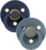 Фотография товара Набор пустышек латексных Bibs Colour, Deep Space/Petrol, 2 шт