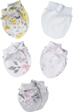 Фотография товара Антицарапки Little Star, р. 62, 5 пар, интерлок, крем, №1, для девочек