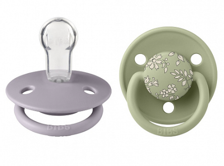 Фотография товара Набор пустышек силиконовых BIBS Liberty De Lux, 2 шт. - Capel - Sage, 0+ мес.