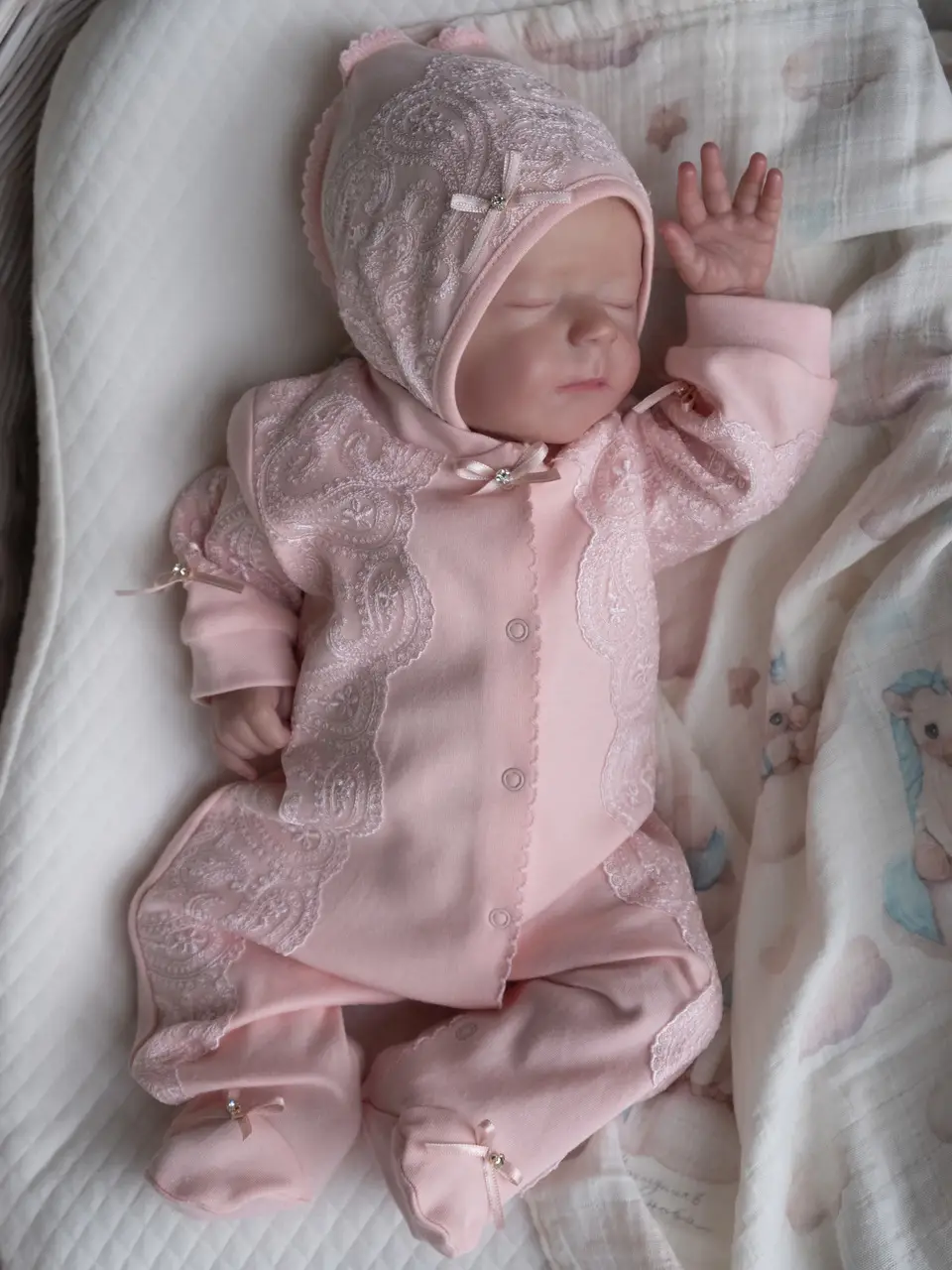 Комплект 2 предмета Наследник Выжанова интерлок однотонный розовый 56