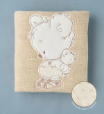 Фотография товара Плед вязаный Little Star "Мишка Малыш", 120*90, слоновая кость