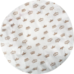 Фотография товара Комплект круглых простыней на резинке AmaroBaby бязь Короны кофе 2 штуки 75х75х12 см