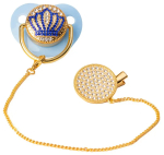 Фотография товара Соска Luxury Baby с короной голубой 0-6 месяцев