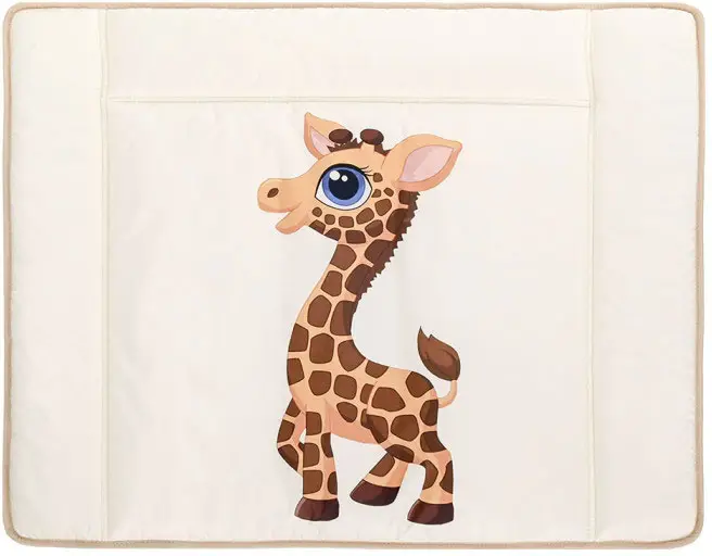 Матрас для пеленания BamBola на комод люкс жираф, 80х65 см