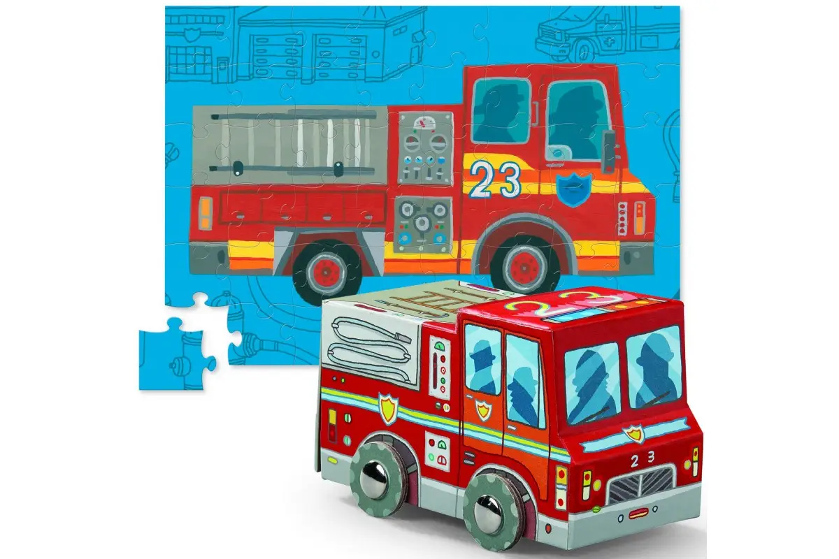 Пазл, 48 дет. Пожарная машина