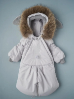 Фотография товара Комбинезон-трансформер Little Star Зайчонок подклад-фольга, светло-серый 68