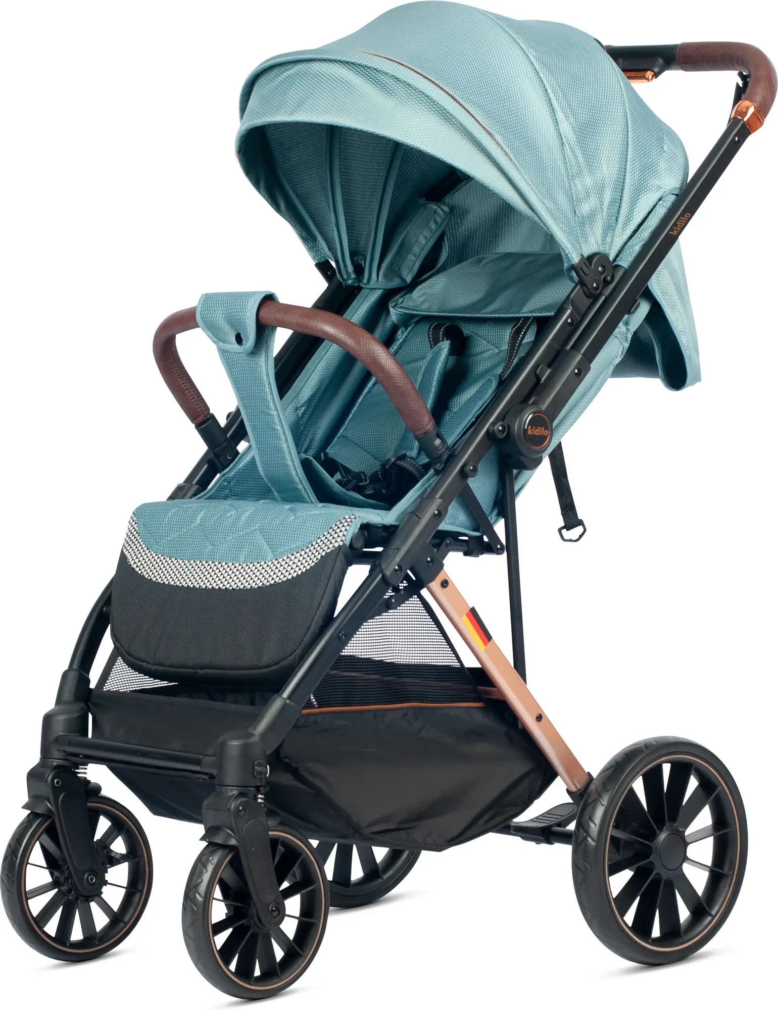 Прогулочная коляска Kidilo 6510L, зеленая